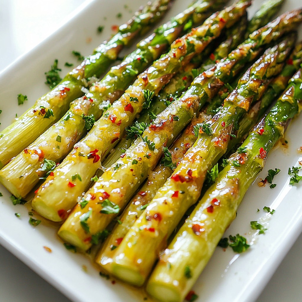 Lemon Garlic Asparagus köstlich und einfach zubereiten