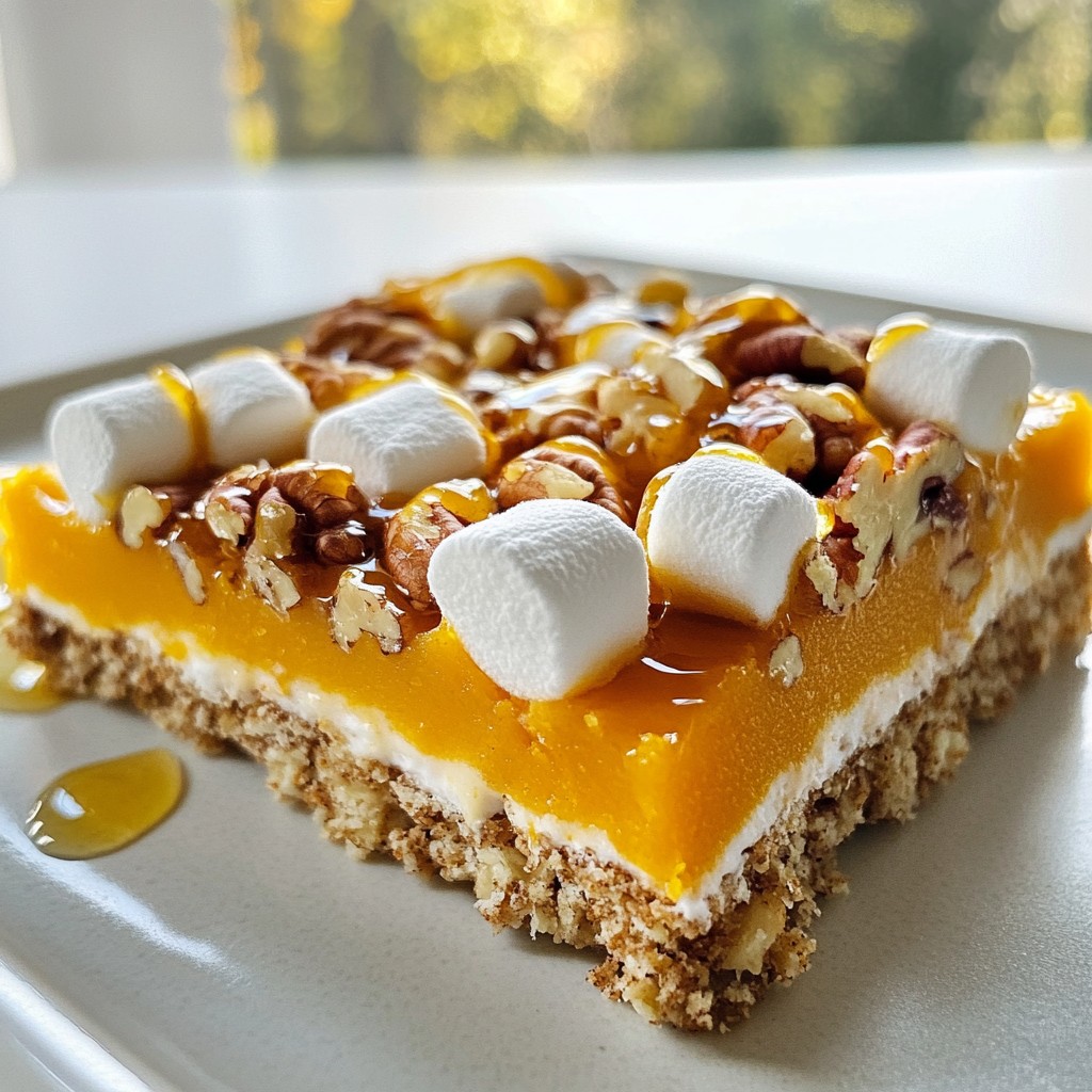 Süßkartoffel-Marshmallow-Bars einfach und schmackhaft