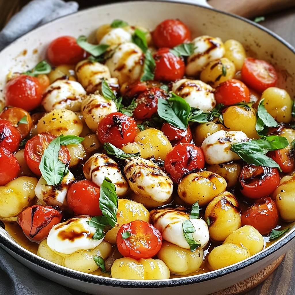 Caprese Skillet Gnocchi Einfach und Lecker Zubereiten