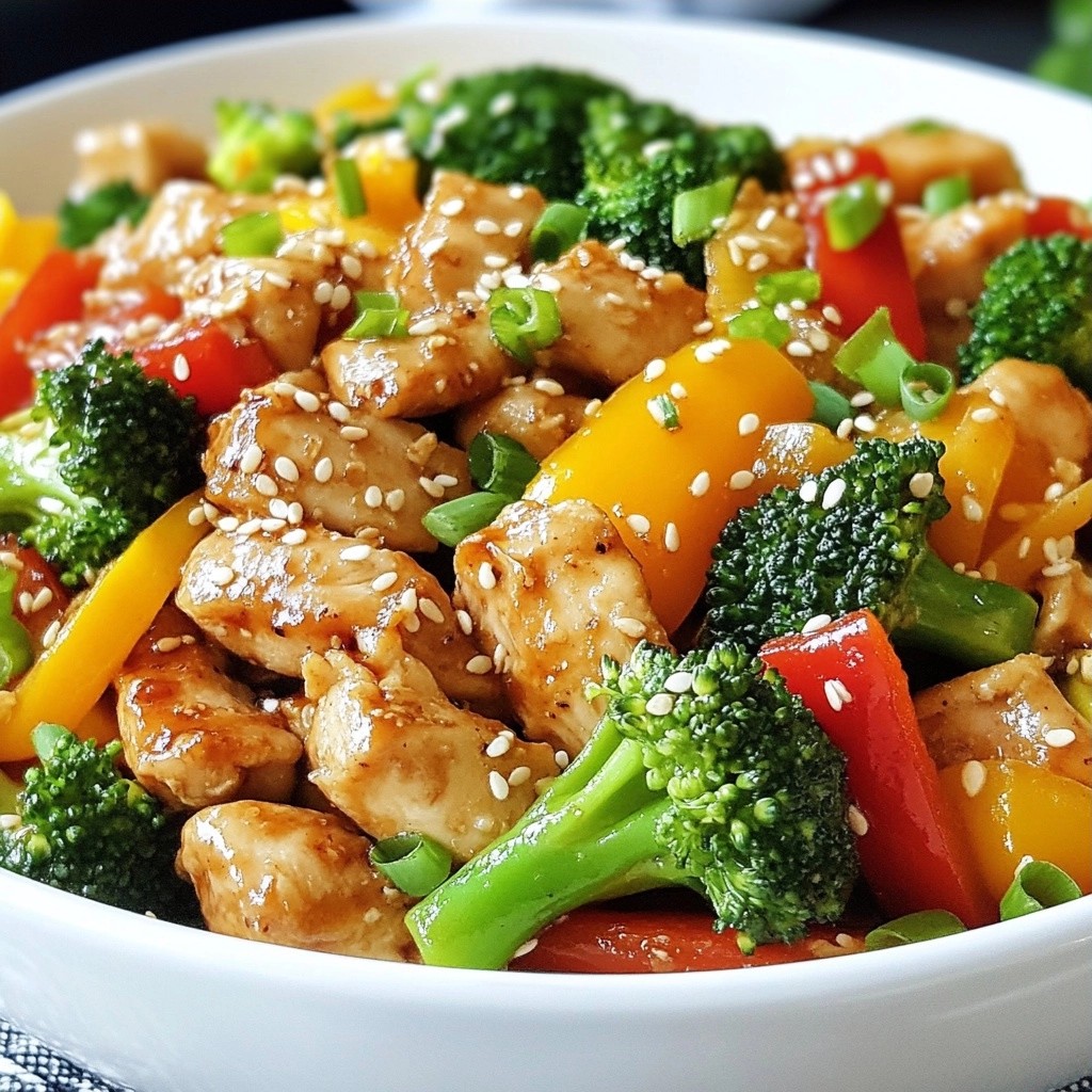 Einfaches Keto Hühnchen Stir-Fry Meal Prep Rezept