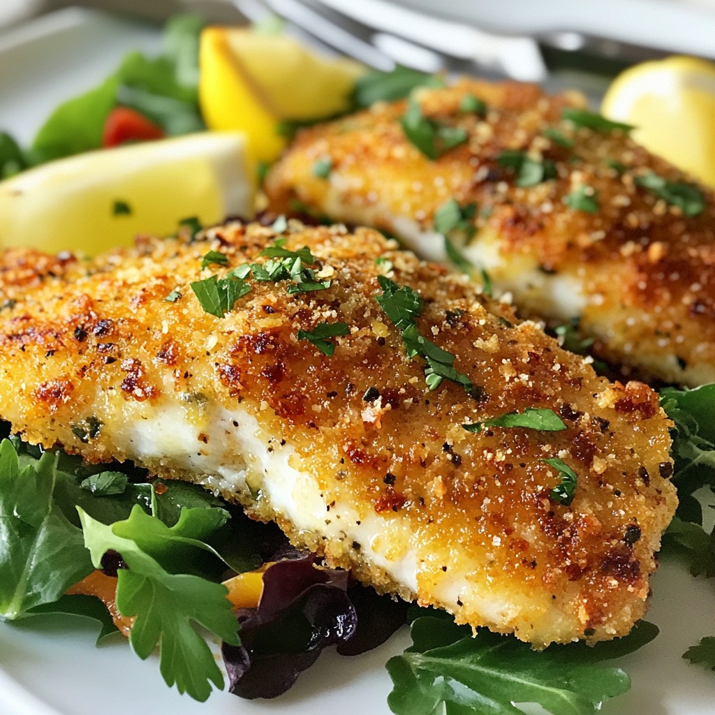 Crispy Parmesan Crusted Tilapia Knusprig und Lecker