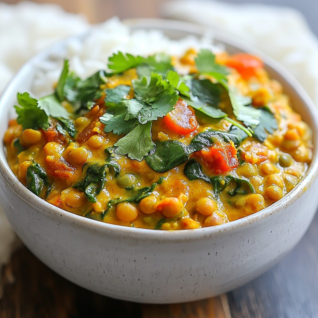 Creamy Coconut Lentil Curry Einfach und Lecker Kochen