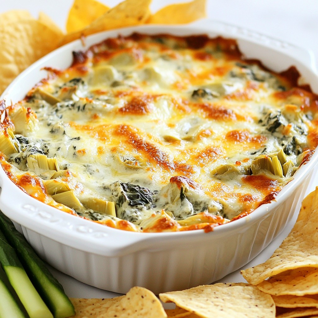 Käse-Spinat-Artischocken-Dip Snack für jeden Anlass