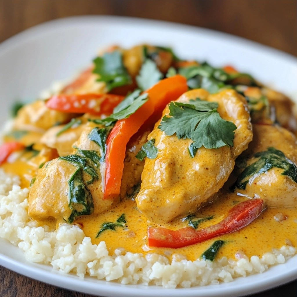 Creamy Keto Coconut Curry Chicken Einfache Genussreise