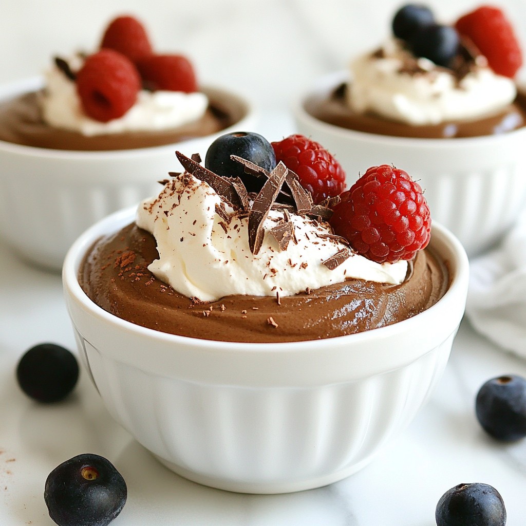 Avocado Chocolate Mousse Schnelle und cremige Delikatesse