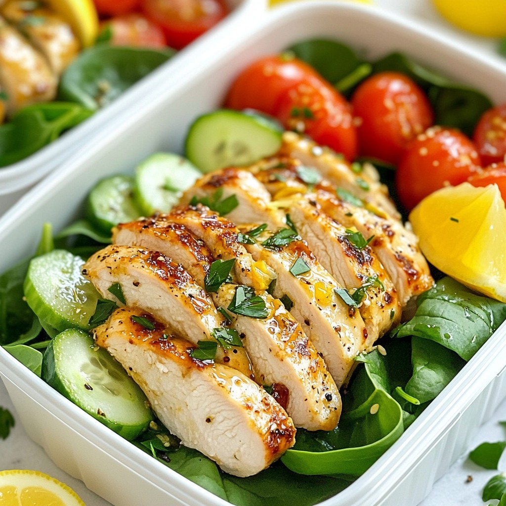 Easy Keto Lemon Herb Chicken Meal Prep Rezept