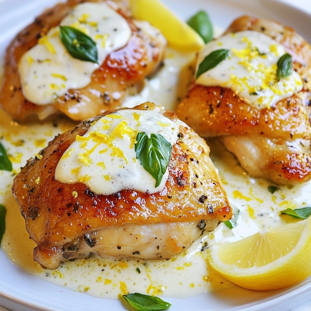 Zesty Keto Lemon Basil Chicken Skillet Einfaches Rezept