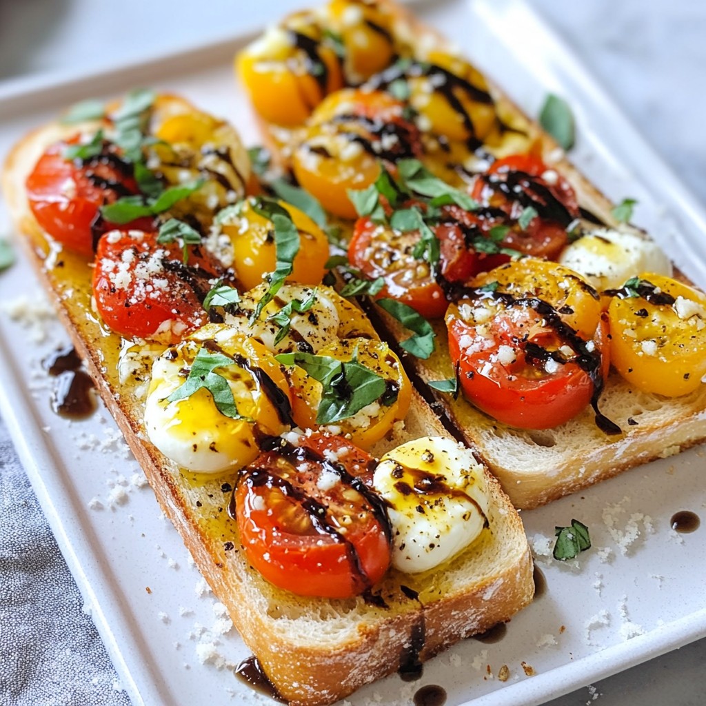 Caprese Garlic Bread Frisch und Geschmacksvoll Genießen