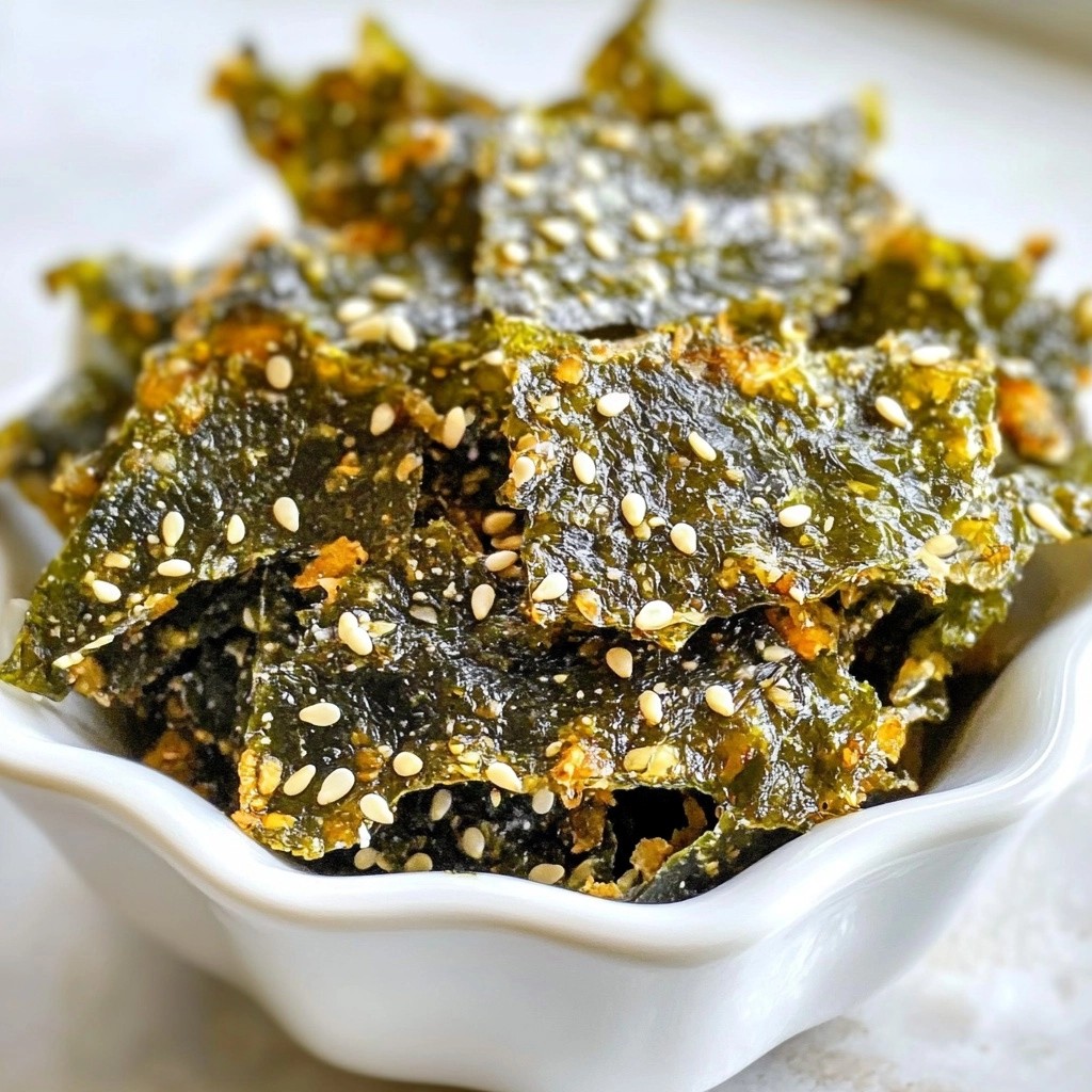 Crunchy Keto Seaweed Almond Crisps Einfach Lecker Snack