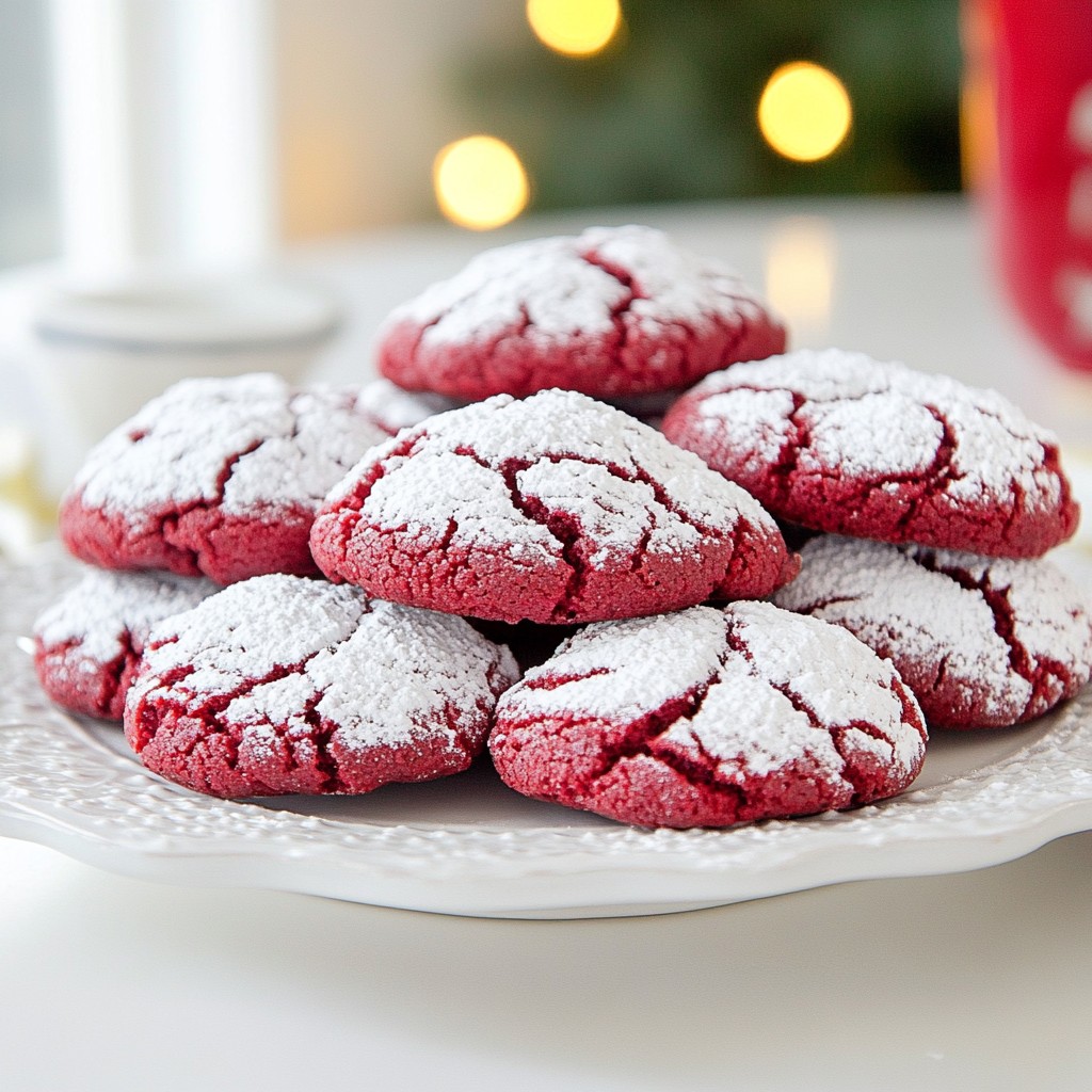 Red Velvet Crinkle Cookies Köstlicher Genuss für alle