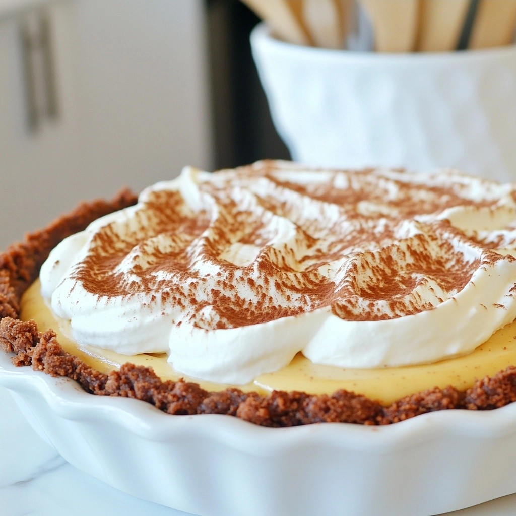 Zuckerfreier Keto Erdnussbutter Cream Pie Genuss