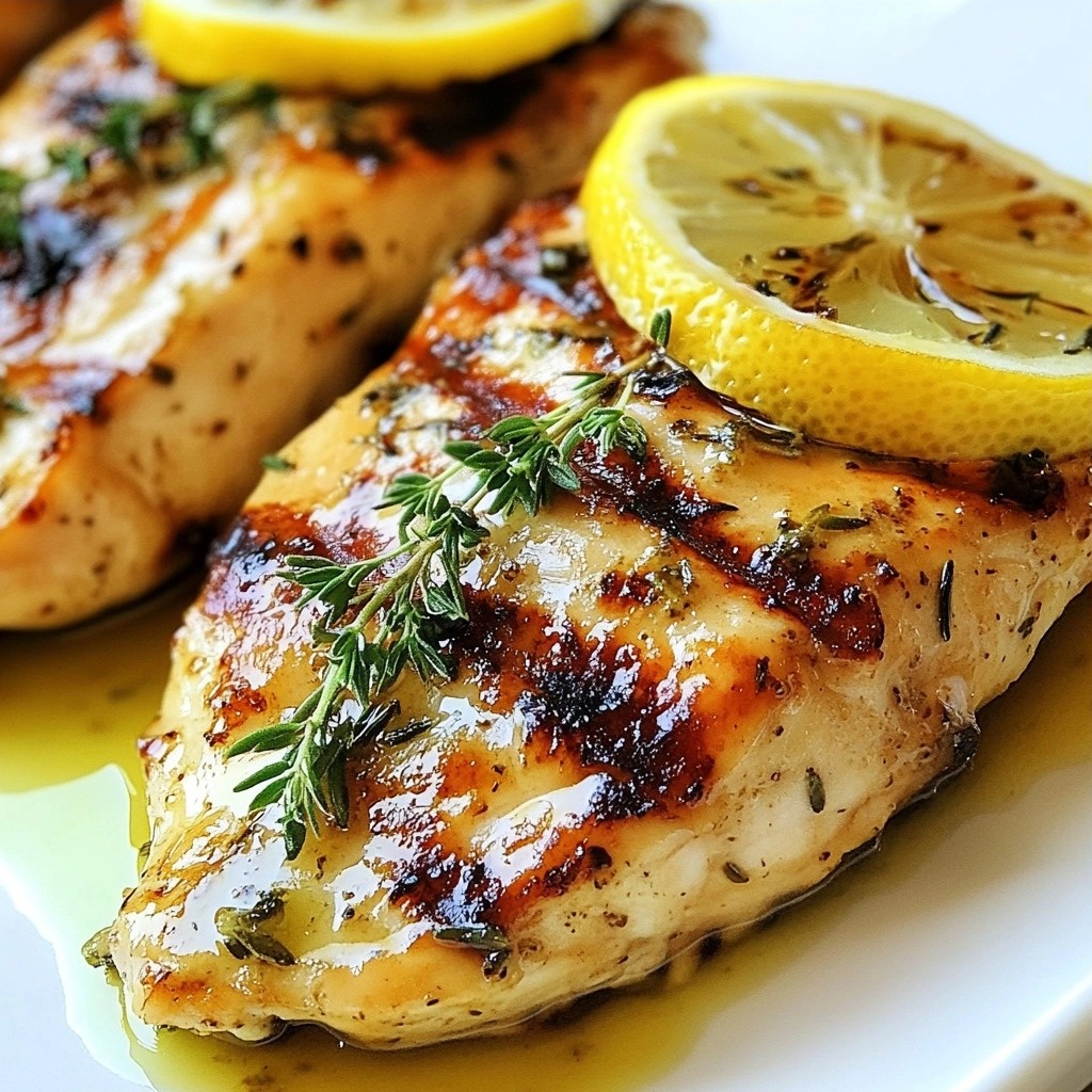 Grilled Keto Lemon Thyme Chicken Breasts Für Jeden Tag