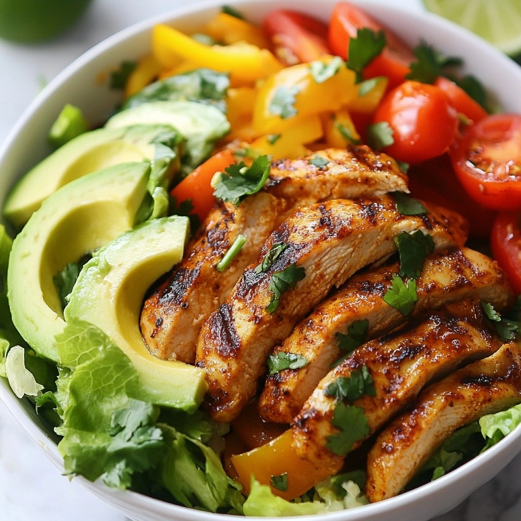 Smoky Keto Chicken Fajita Bowls Einfach und Lecker
