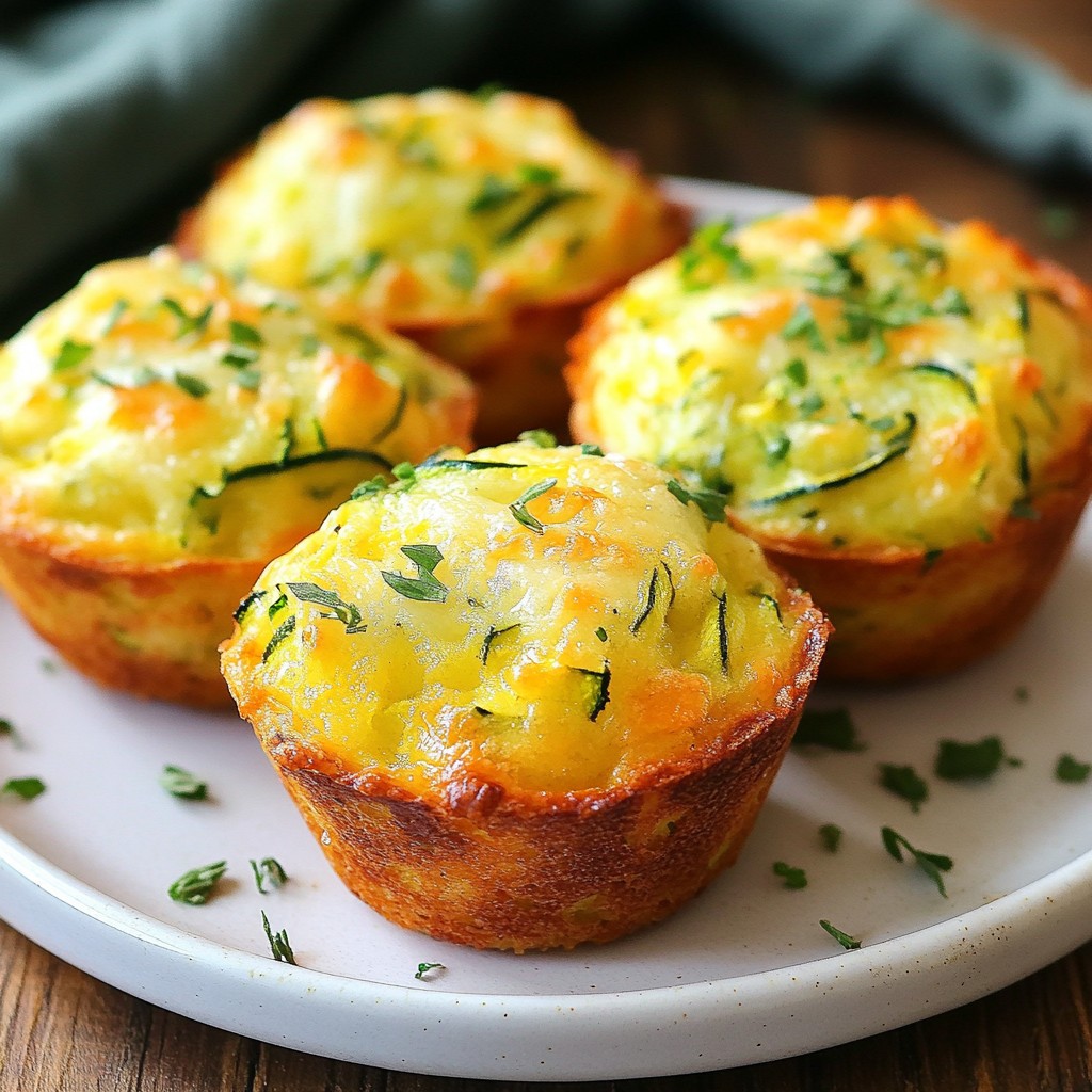 Savory Keto Zucchini Muffins Lecker und Einfach Rezept