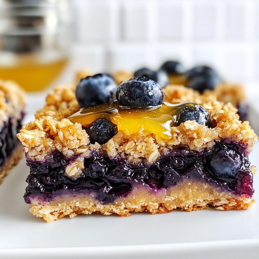 Blaubeer-Hafer-Crumble-Riegel Gesund und Lecker