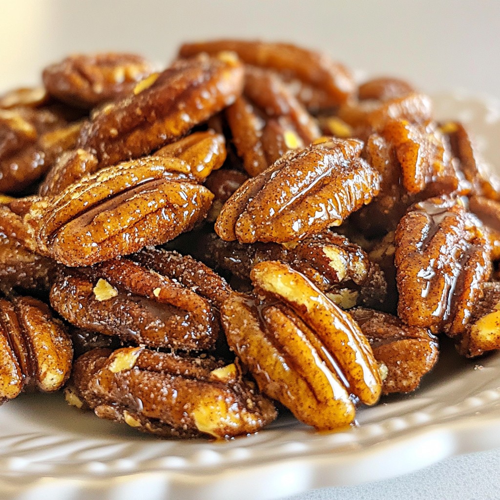 Maple Cinnamon Roasted Pecans Perfekte Snackidee