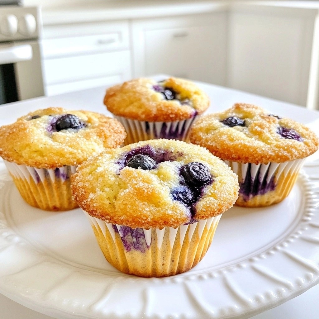 Fluffy Keto Blueberry Almond Muffins Einfaches Rezept