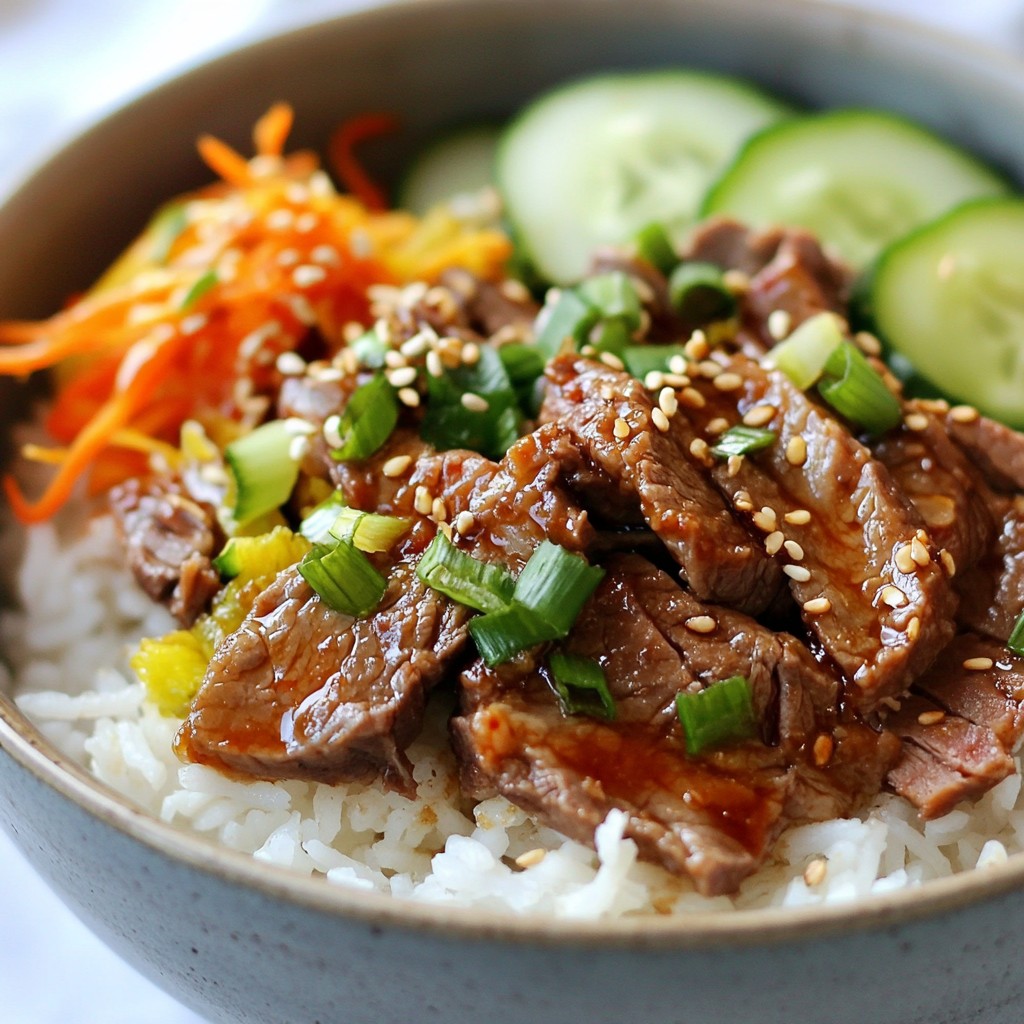 Korean Beef Bulgogi Bowls Köstlich und Einfach Zubereiten