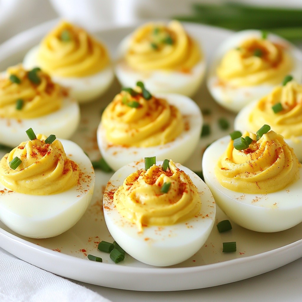 Klassische cremige Deviled Eggs Genuss für jeden Anlass