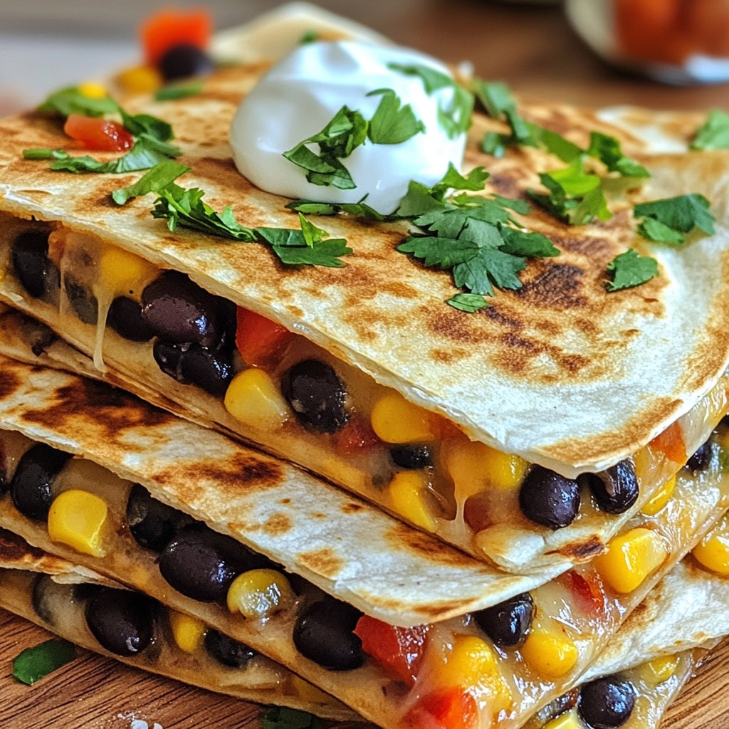 Spicy Black Bean Quesadillas Würzig und Einfach Lecker