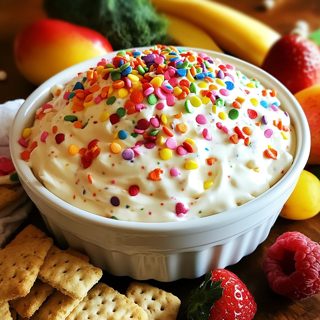Funfetti Cheesecake Dip Lecker und Einfach Zubereiten
