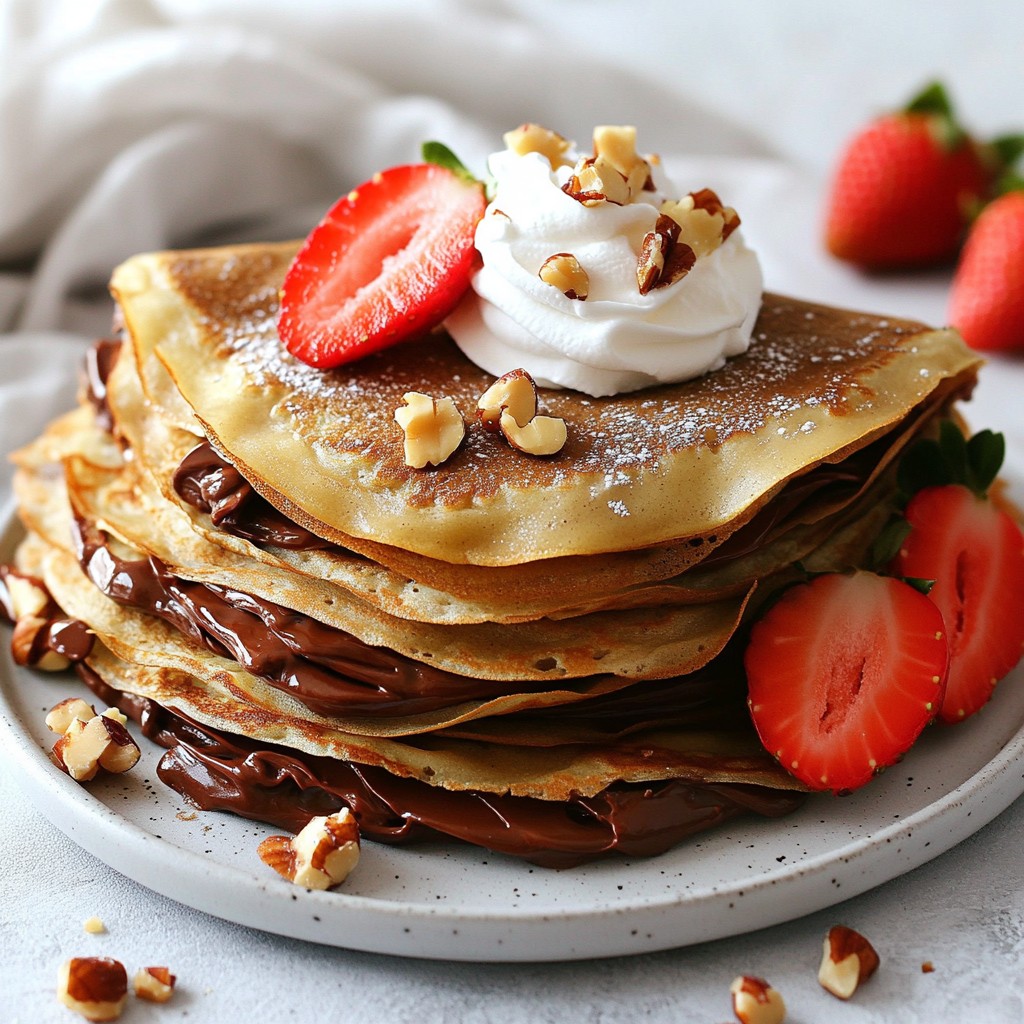 Leckere Chocolate Hazelnut Crepes Einfache Zubereitung