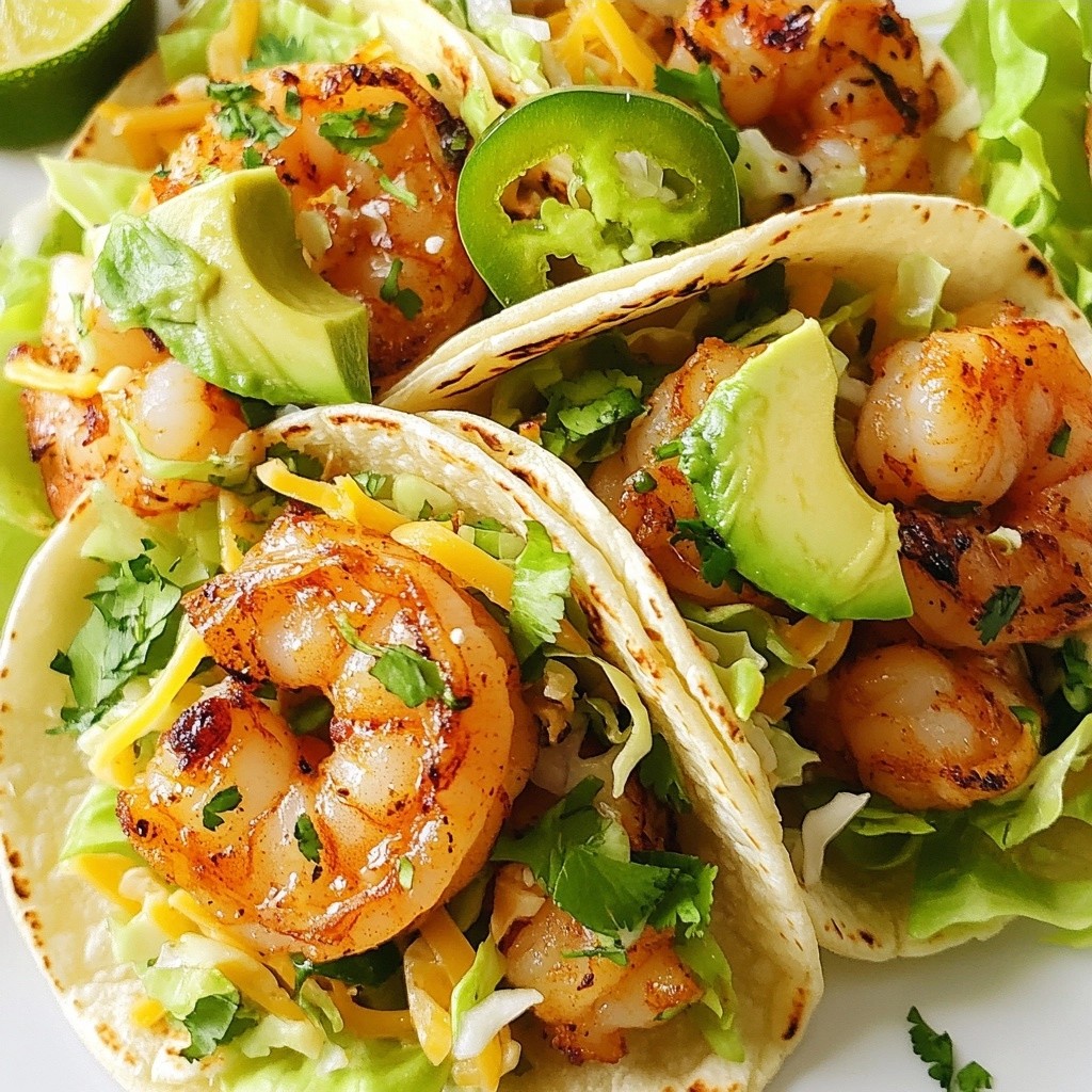 Spicy Keto Garlic Lime Shrimp Tacos Einfaches Rezept
