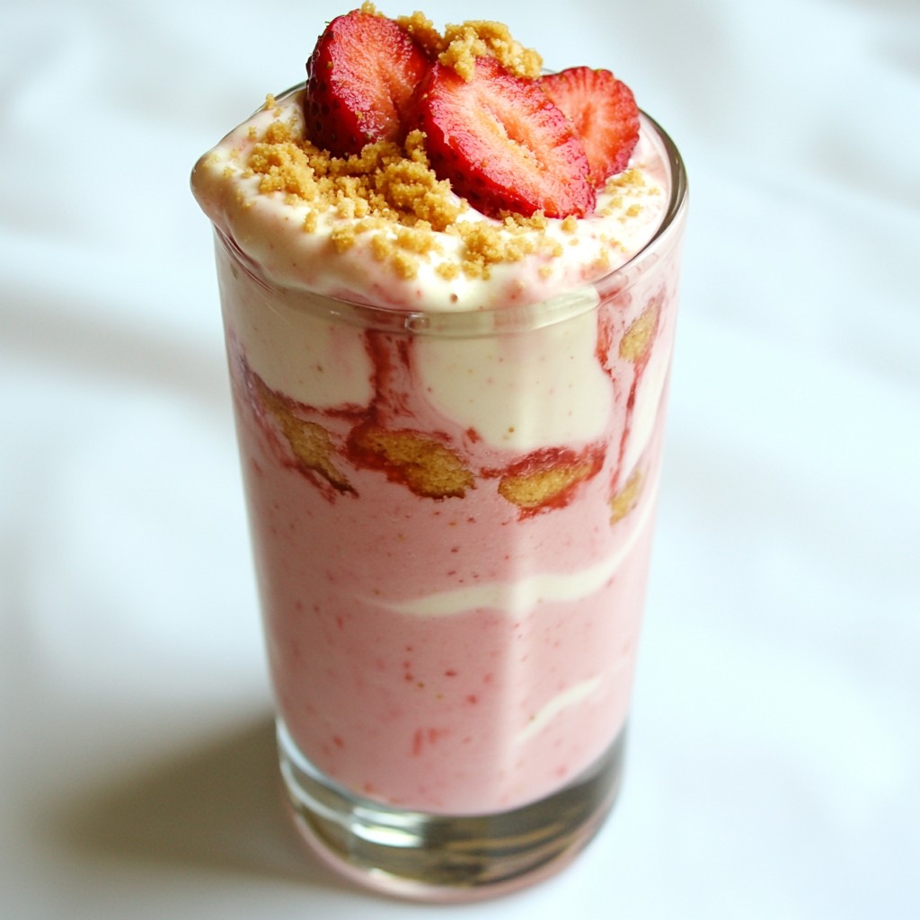 Strawberry Cheesecake Smoothie fruchtig und lecker