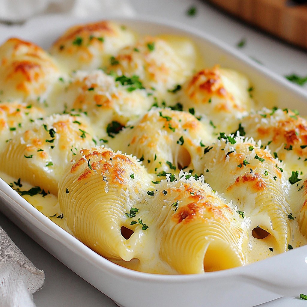 Chicken Alfredo Stuffed Shells Leckerer Genuss