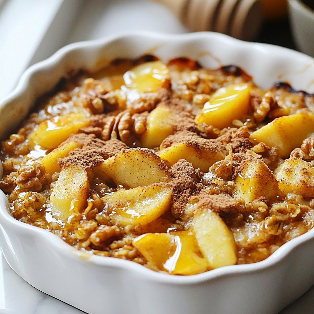 Cinnamon Apple Oatmeal Bake Einfaches Rezept für Genuss