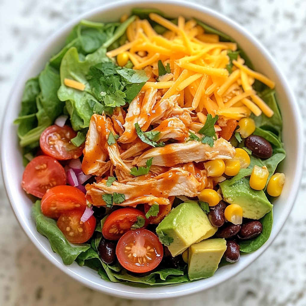 BBQ Ranch Chicken Salad Köstlicher Frischekick