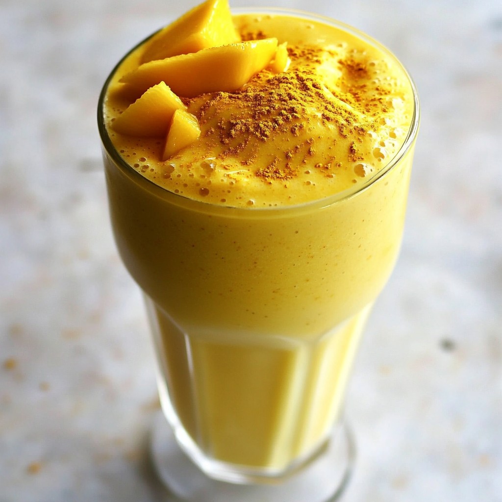 Mango Turmeric Smoothie Nährstoffreicher Genuss