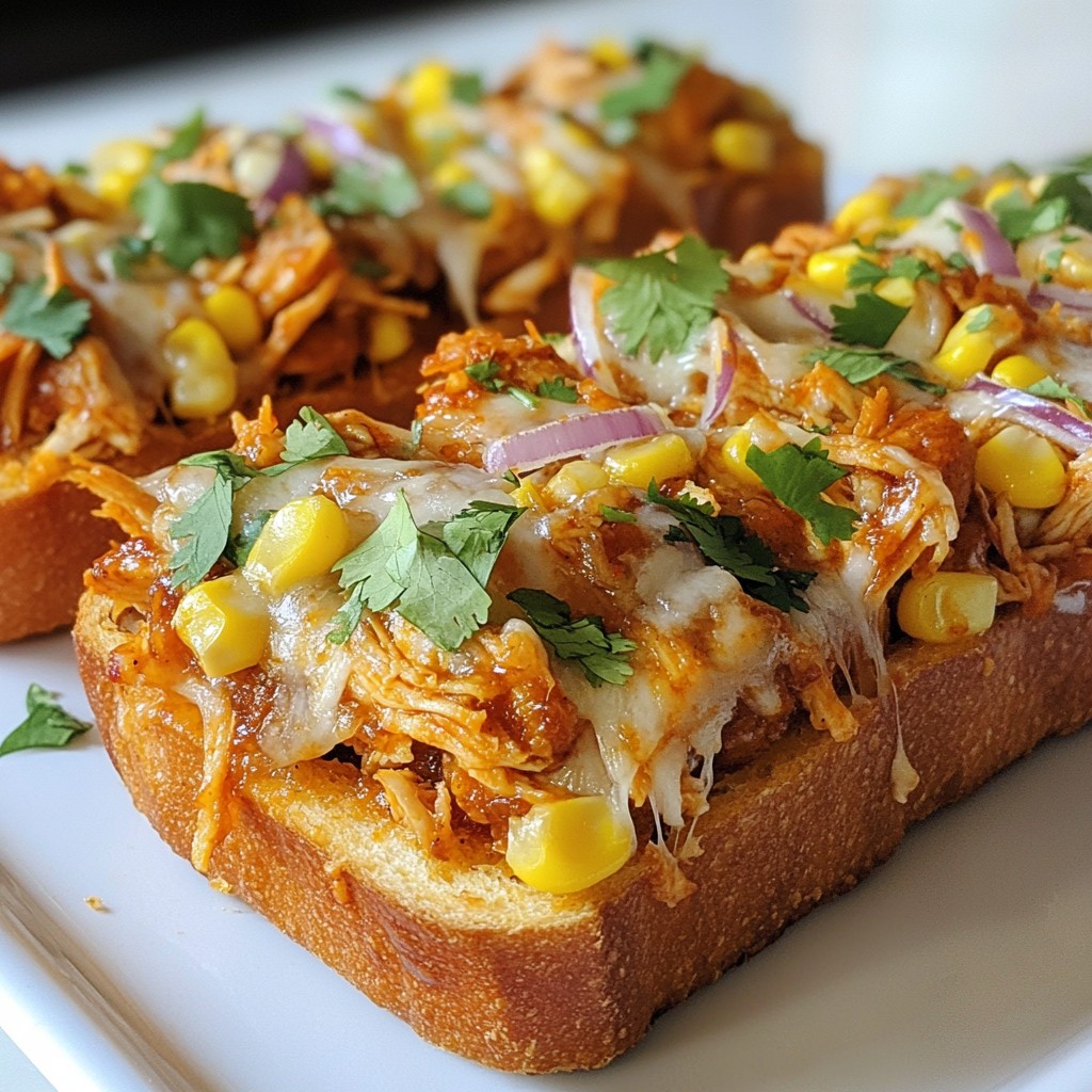 BBQ Chicken French Bread Pizza Lecker und Einfach