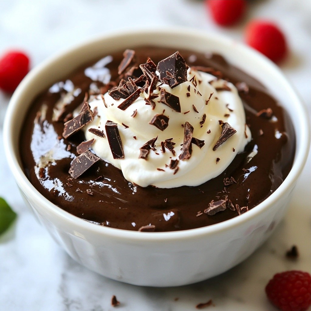 Silky Low-Carb Chocolate Avocado Pudding Genuss