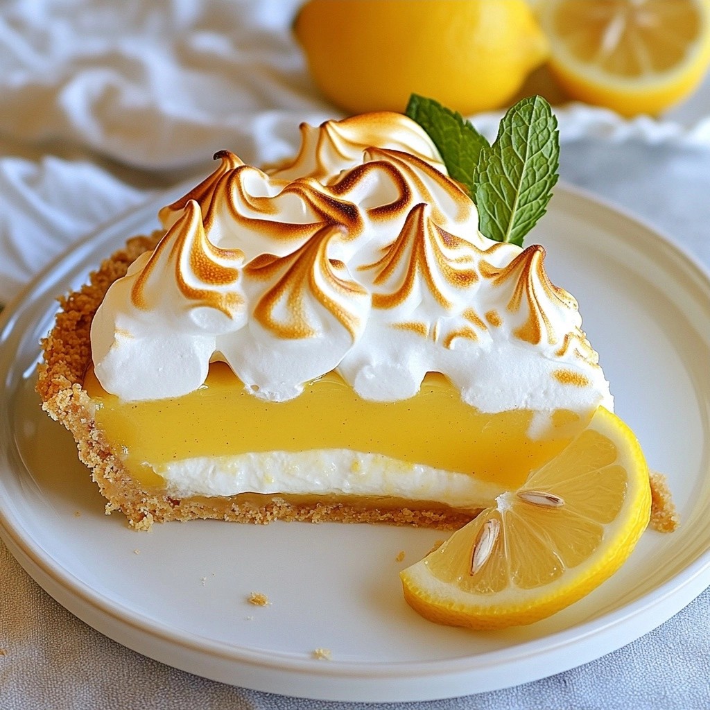 Zuckerfreie Low-Carb Zitronen-Baiser Torte Genuss