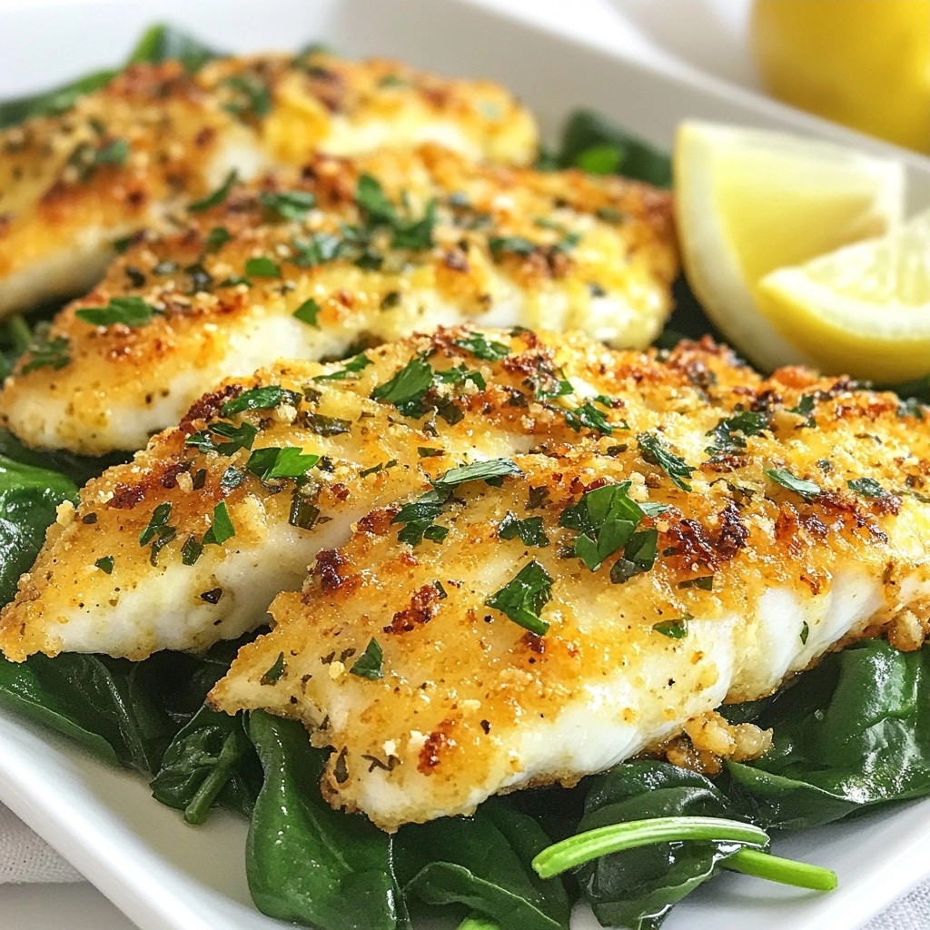 Zesty Keto Herb-Crusted Tilapia Fillets Einfaches Gericht