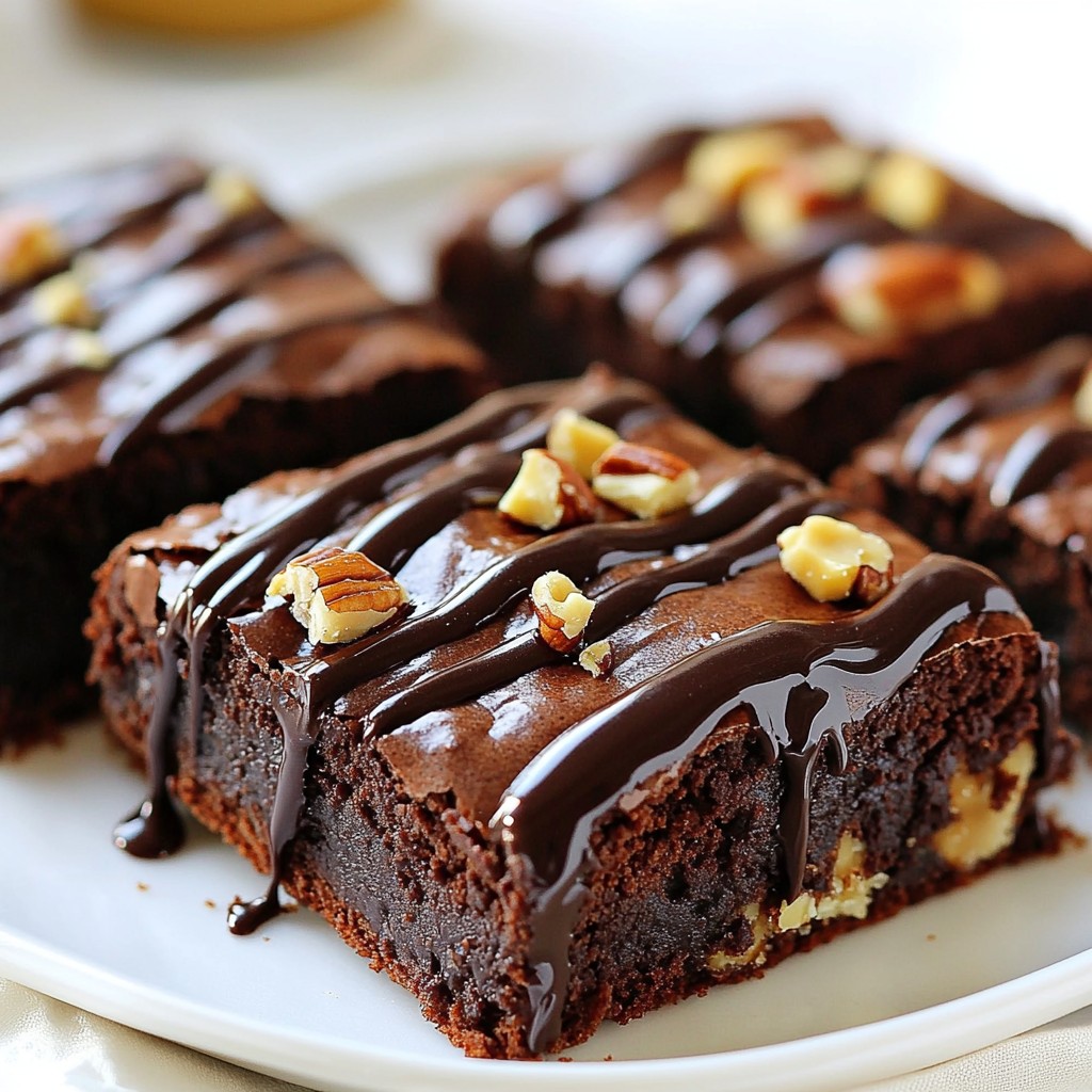 Gooey Keto Peanut Butter Brownies Einfaches Rezept