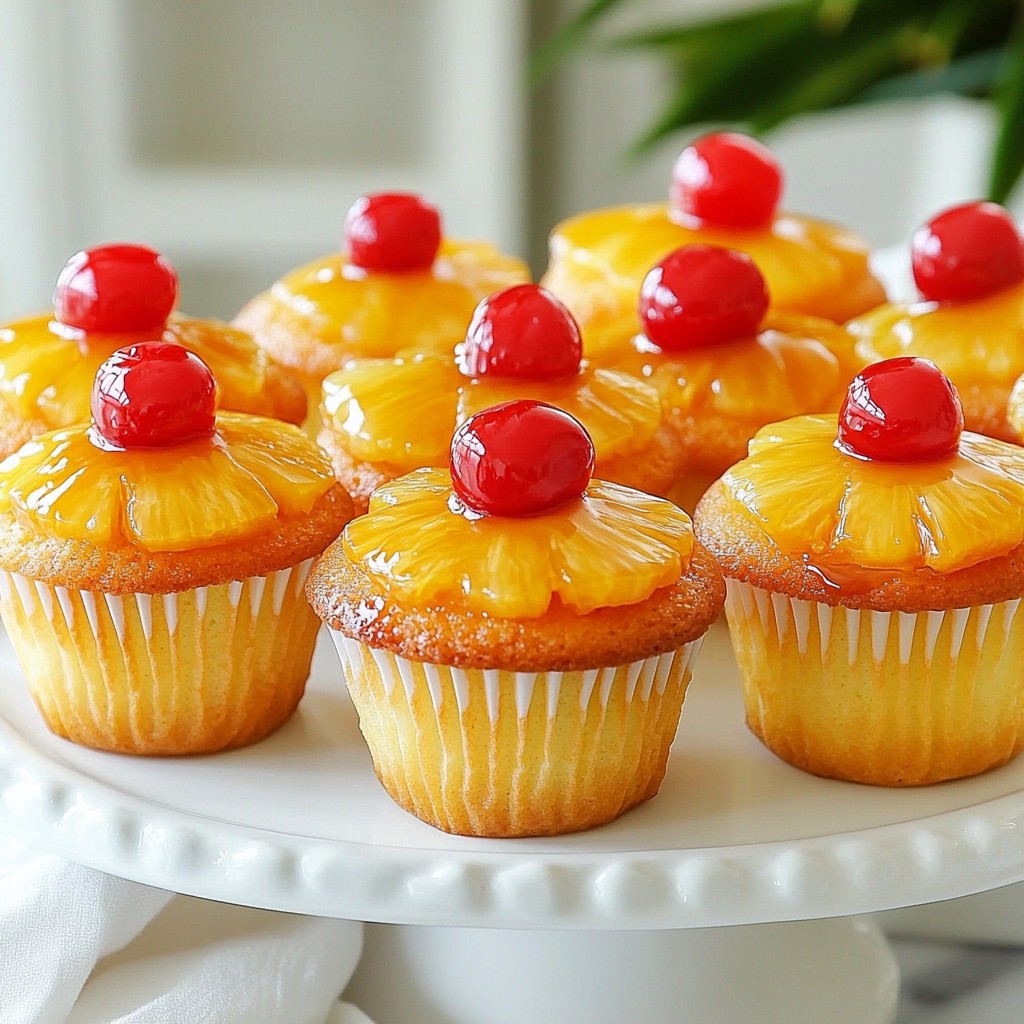 Pineapple Upside Down Cupcakes äußerst lecker backen