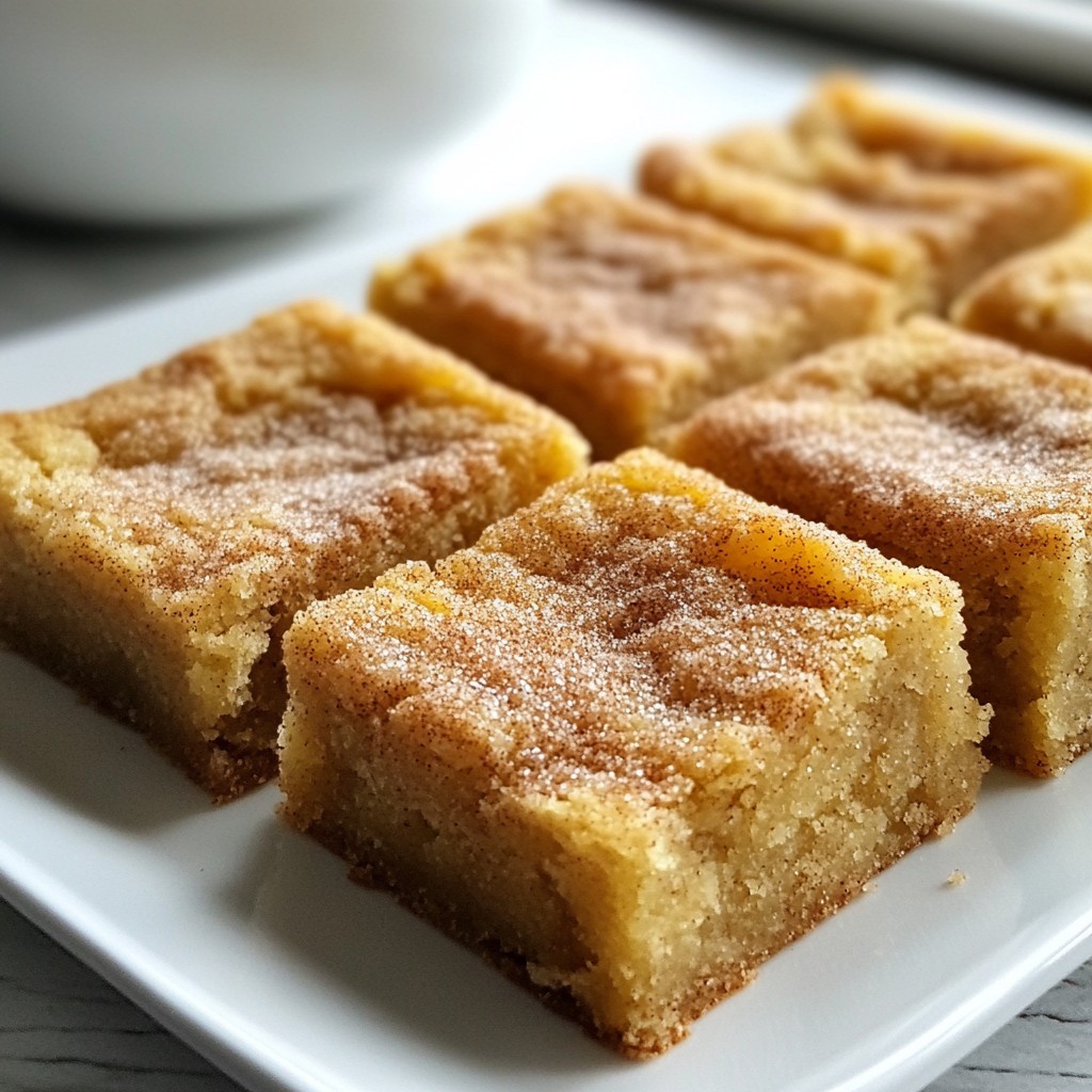 Snickerdoodle Blondie Bars Einfach und Lecker Rezept