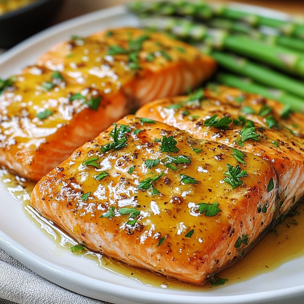 Maple Dijon Glazed Salmon einfach und schmackhaft