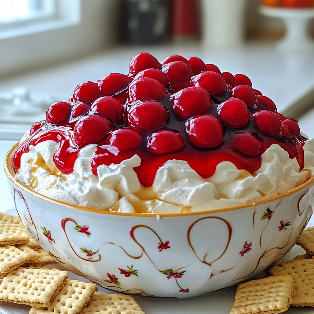 Köstlicher Cherry Cheesecake Dip Einfaches Rezept