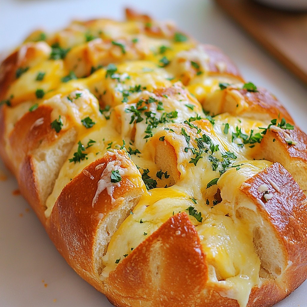 Cheesy Pull Apart Garlic Bread Einfaches Rezept Genuss