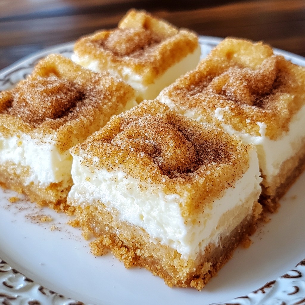 Churro Cheesecake Bars mit köstlicher Kruste