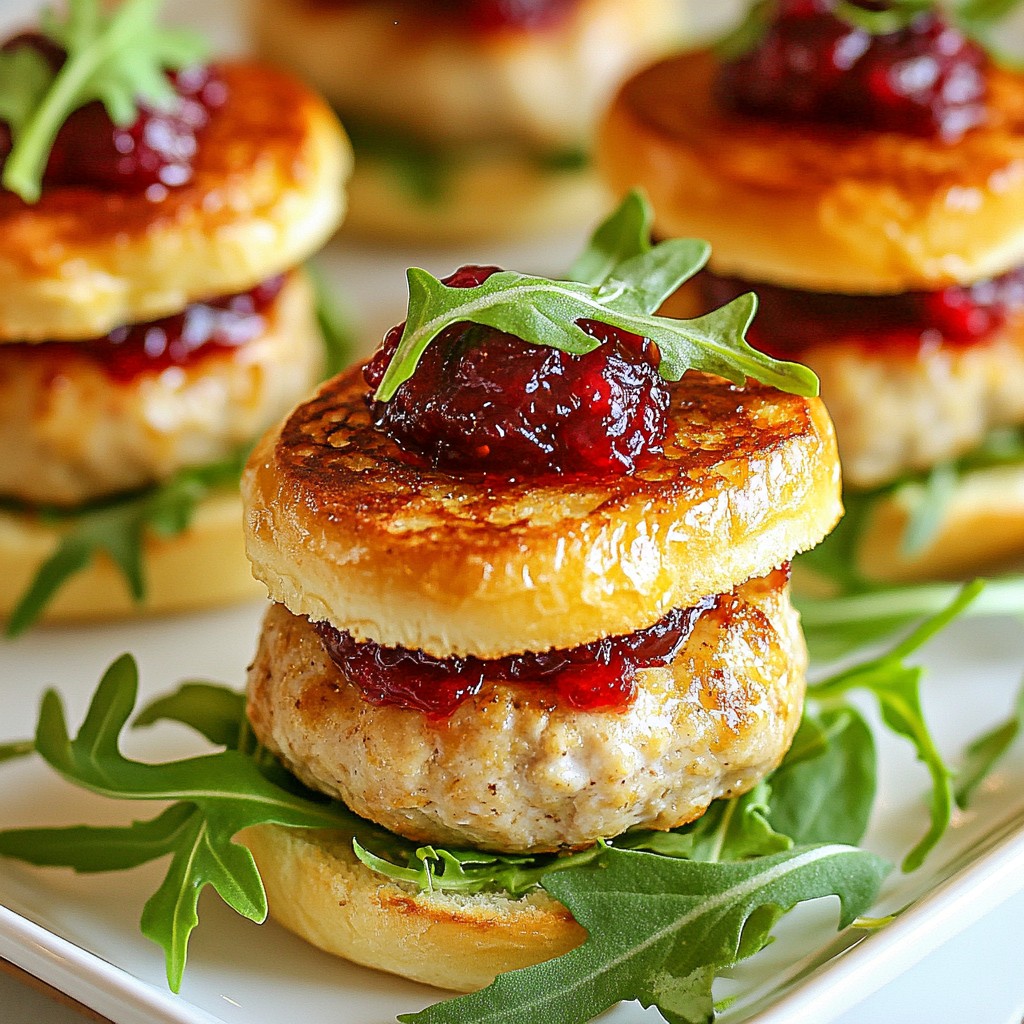 Turkey Cranberry Sliders Köstlich und Einfach Zubereiten
