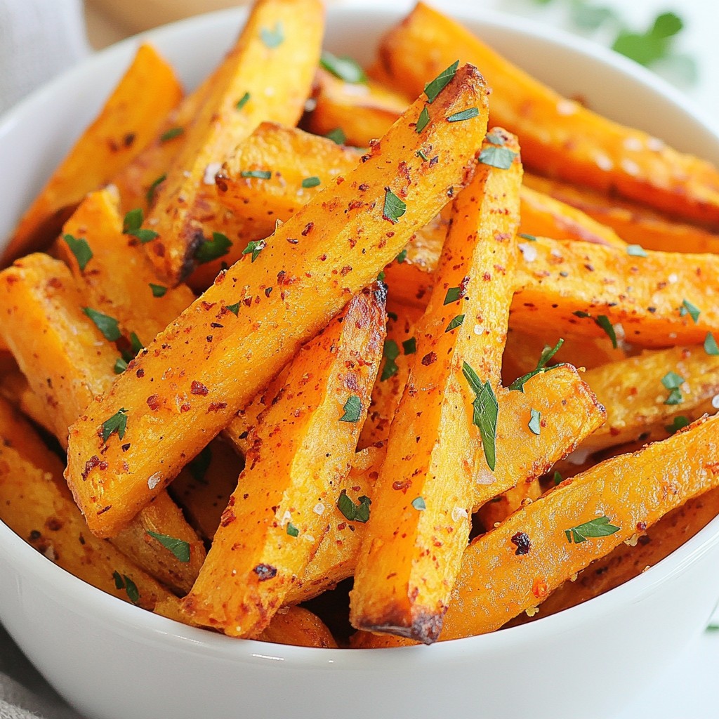 Air Fryer Sweet Potato Fries Knusprig und Gesund