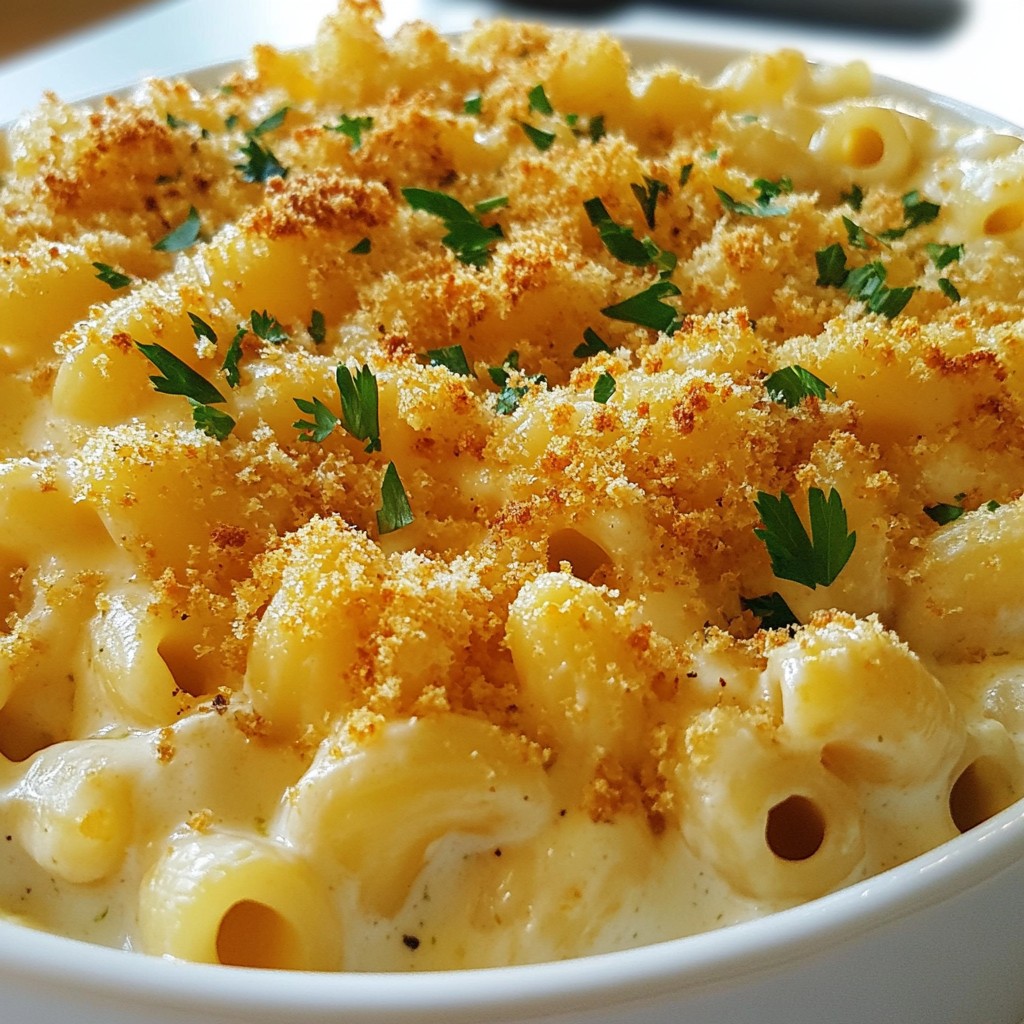 Griechischer Joghurt Mac n Cheese Cremige Vielfalt