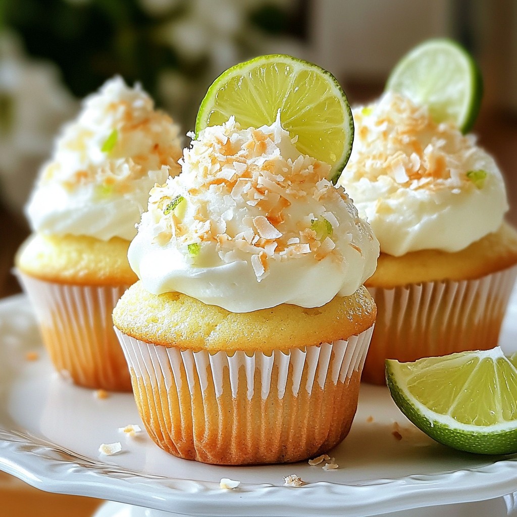 Kokos-Limetten-Muffins verlockende Geschmacksexplosion