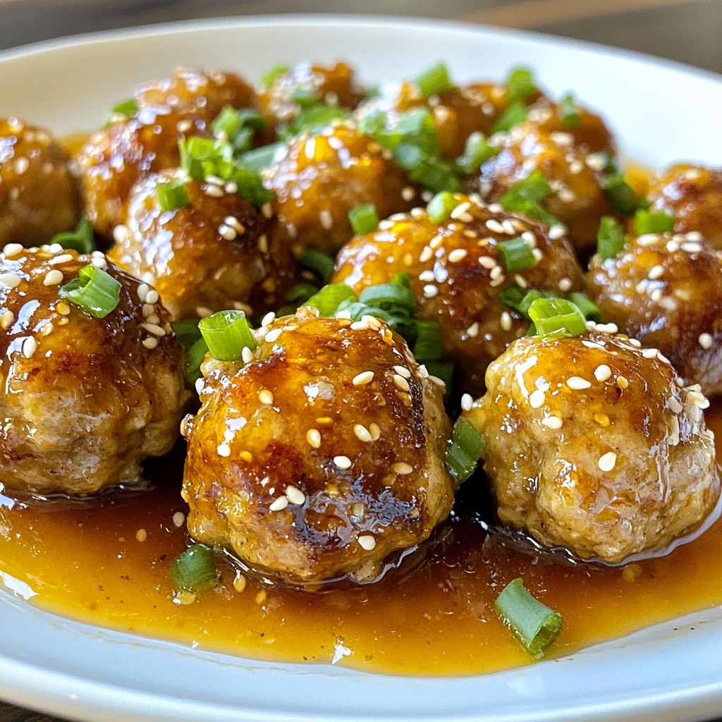 Sticky Honey Garlic Meatballs Leckere und einfache Vorbereitungen