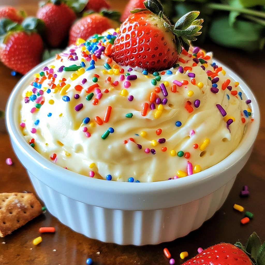Funfetti Cake Batter Dip Einfach und Lecker Genießen