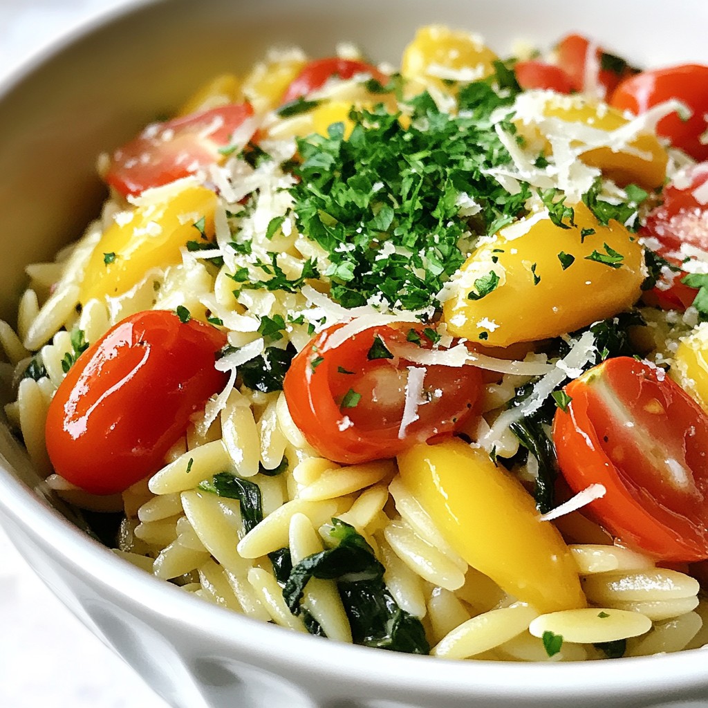 Einfaches One-Pot Lemon Herb Orzo Rezept genießen